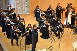 In concert with the Kazakh State Symphony Orchestra, Almaty, January 2015