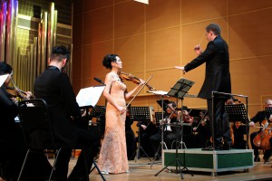 In concert with Aida Ayupova and the Kazakh State Symphony Orchestra in Almaty, January 2015